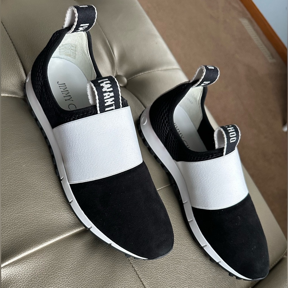 Jimmy Choo ‘Oakland/F’ Slip-on Sneaker Women Size: 39 (9) Suede/Mesh
